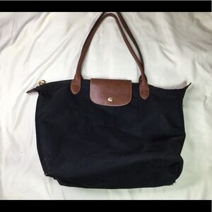 Longchamp Le Pliage Black Ooriginal M Tote Bag